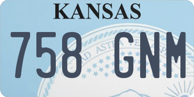 KS license plate 758GNM