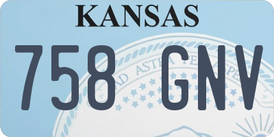 KS license plate 758GNV