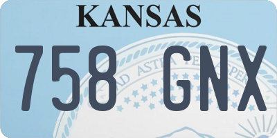 KS license plate 758GNX