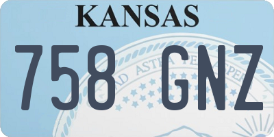 KS license plate 758GNZ