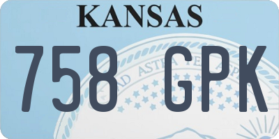 KS license plate 758GPK