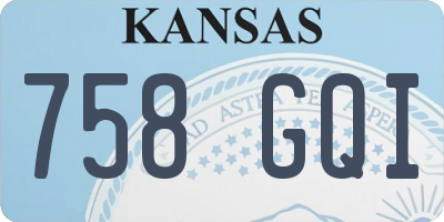 KS license plate 758GQI