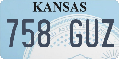 KS license plate 758GUZ