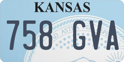 KS license plate 758GVA