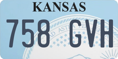 KS license plate 758GVH
