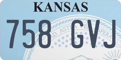 KS license plate 758GVJ