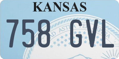KS license plate 758GVL