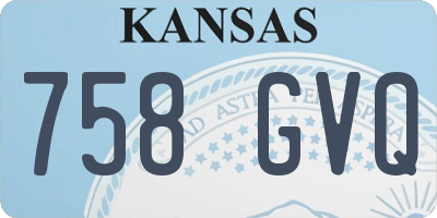 KS license plate 758GVQ