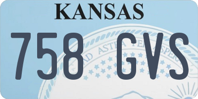 KS license plate 758GVS