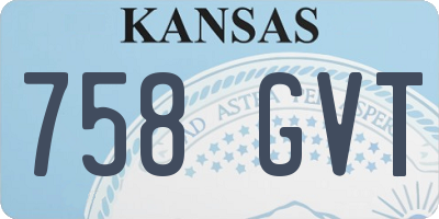 KS license plate 758GVT