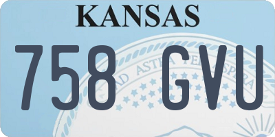 KS license plate 758GVU