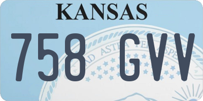 KS license plate 758GVV