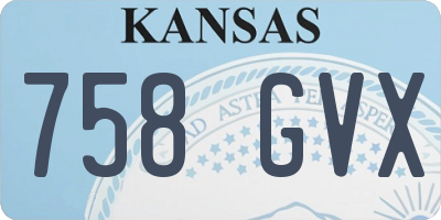 KS license plate 758GVX