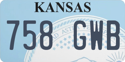 KS license plate 758GWB