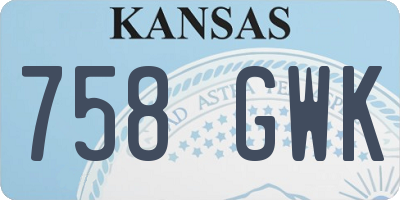 KS license plate 758GWK