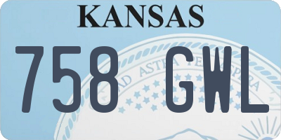 KS license plate 758GWL
