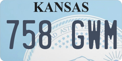 KS license plate 758GWM