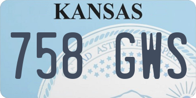 KS license plate 758GWS