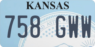 KS license plate 758GWW