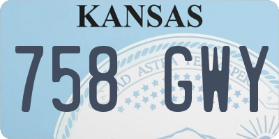 KS license plate 758GWY