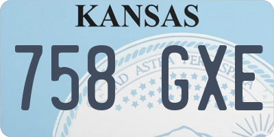 KS license plate 758GXE