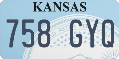 KS license plate 758GYQ