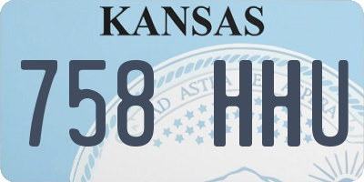 KS license plate 758HHU