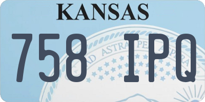 KS license plate 758IPQ