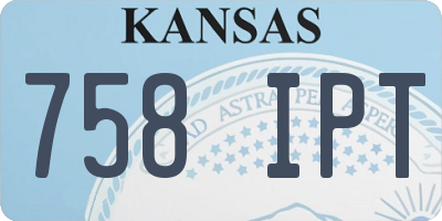 KS license plate 758IPT