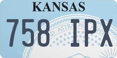 KS license plate 758IPX