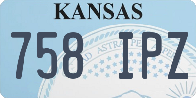 KS license plate 758IPZ