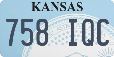 KS license plate 758IQC