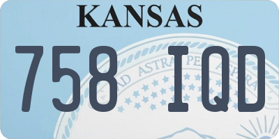 KS license plate 758IQD