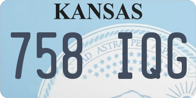 KS license plate 758IQG