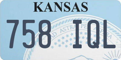 KS license plate 758IQL