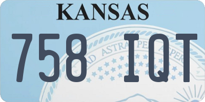 KS license plate 758IQT
