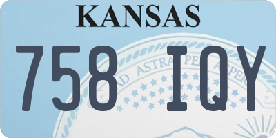 KS license plate 758IQY