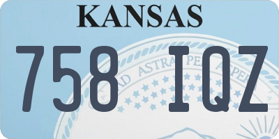 KS license plate 758IQZ