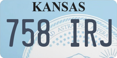 KS license plate 758IRJ