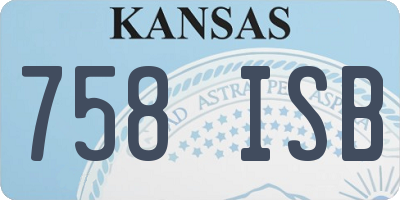 KS license plate 758ISB