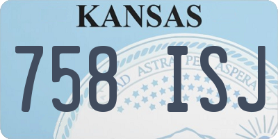 KS license plate 758ISJ