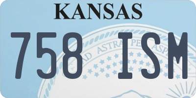 KS license plate 758ISM