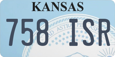KS license plate 758ISR