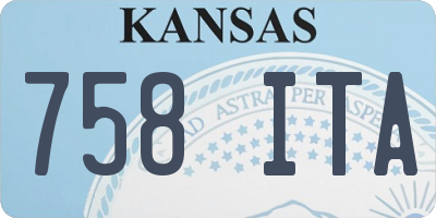 KS license plate 758ITA