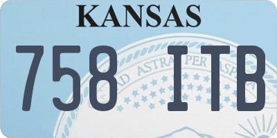KS license plate 758ITB
