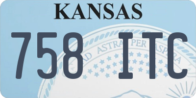 KS license plate 758ITC