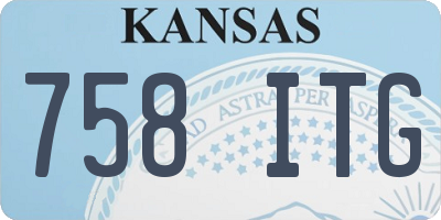 KS license plate 758ITG