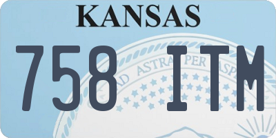 KS license plate 758ITM