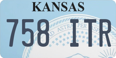 KS license plate 758ITR