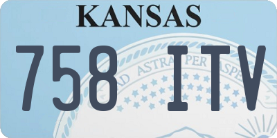 KS license plate 758ITV